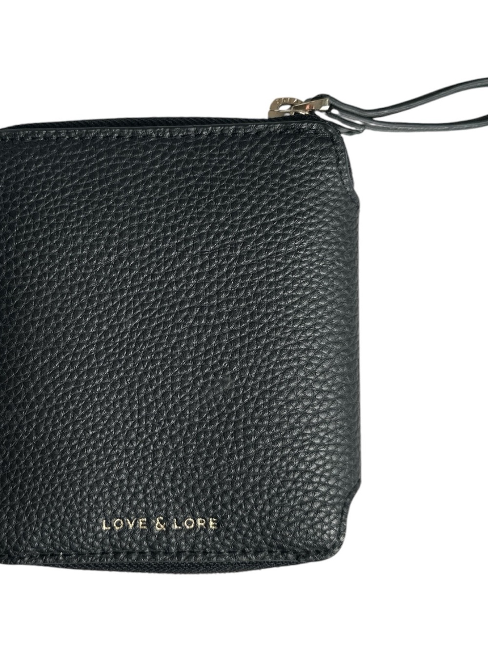 Love & Lore Black Pebbled Wallet